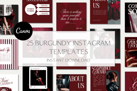 25 Burgundy Instagram Templates: Elevate Your Feed