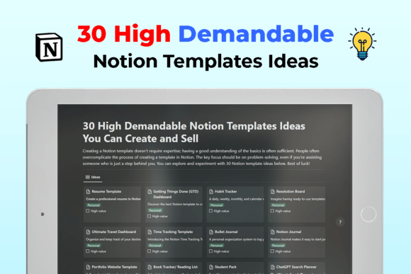 30 High Demandable Notion Templates