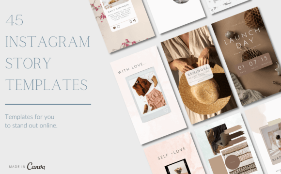 45 Instagram Stories, Templates Canva: Streamline Your Social Media Flow