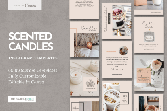 60 Scented Candle Instagram Templates for a Cohesive Feed