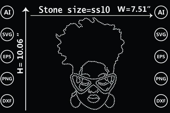 Afro Woman Rhinestone Templates: Bold Design Assets