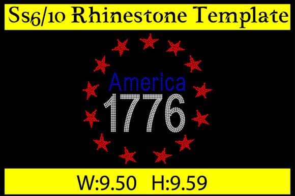 America 1776 Rhinestone Templates: A Bold Statement for Your Projects