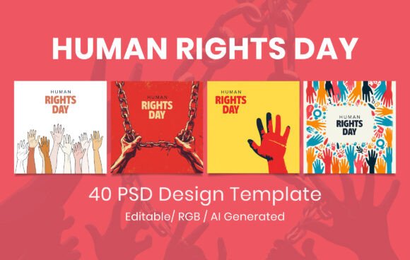 Amplify Your Voice with Human Rights Day PSD Templates
