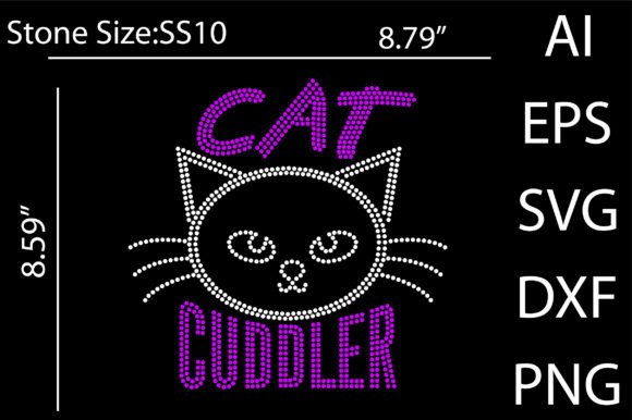 Cat Cuddler Rhinestone Templates: Crafting Cozy, Sparkling Designs