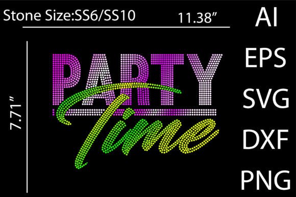 Celebrate Creativity: Mastering the Party Time Rhinestone Design