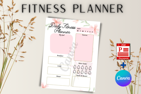 Customize Your Fitness Journey: Editable Canva Templates