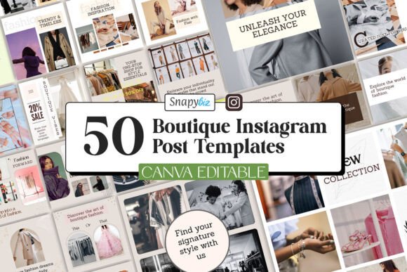 Elevate Your Feed: The Power of Boutique Fashion IG Canva Templates
