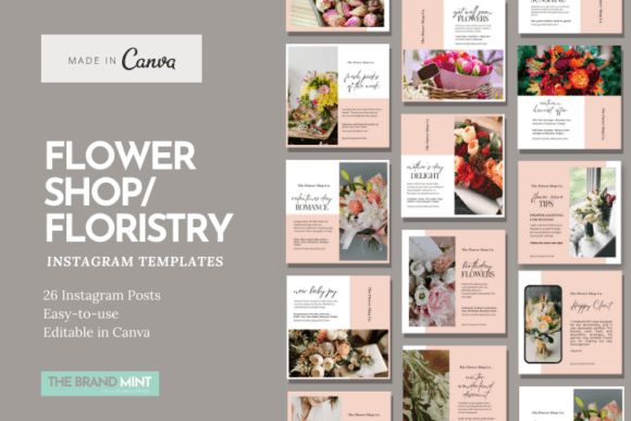 Floristry Instagram Templates: Crafting a Cohesive Digital Bouquet