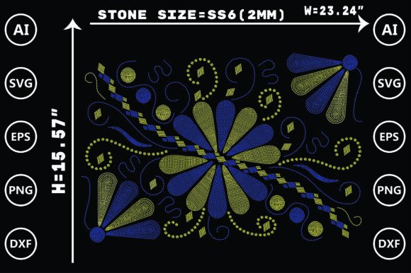 Pattern Rhinestone Templates Design: Your Instant Download Guide