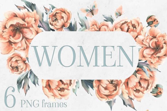 Peonies Watercolor Frames Templates: Soft Elegance for Modern Design