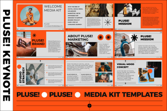 PLUSE! Media Kit Keynote Templates: Elevate Your Brand