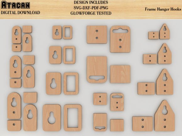 Precision Cutting Templates for Frame Hangers & Sawtooth Hooks