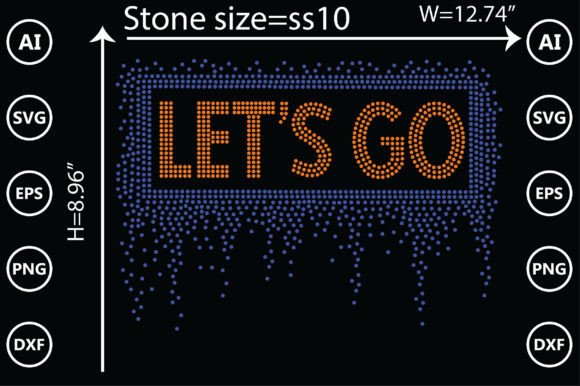 Sparkle and Motion: Using (Let's Go) Rhinestone Templates Design