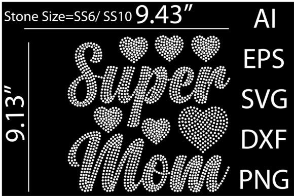 Super Mom Rhinestone Templates: A Versatile Design Asset
